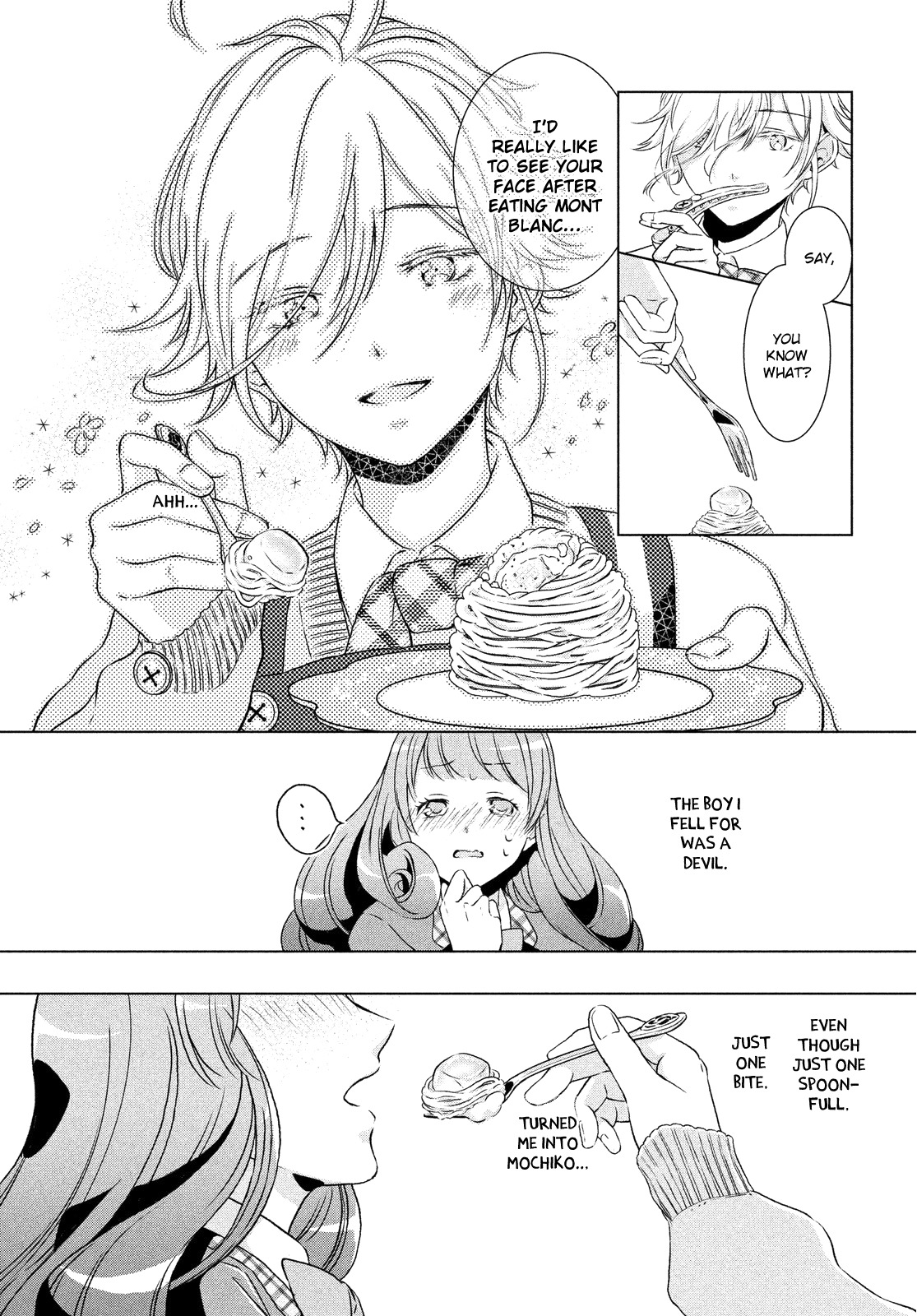 Amaama-kun no Okashi na Yuuwaku Chapter 1 page 16 - Chapter 1: Maiden in Love and Mont Blanc