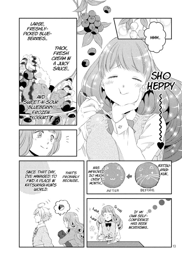 Amaama-kun no Okashi na Yuuwaku Chapter 5 page 13 - Chapter 5: The Blueberry Sundae While I Couldn't See You