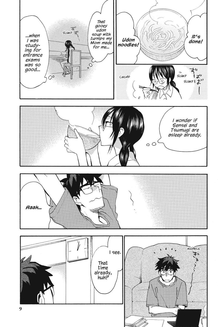 Amaama to Inazuma Chapter 11 page 9 - Chapter 11 : Late Nights and Bread Porridge
