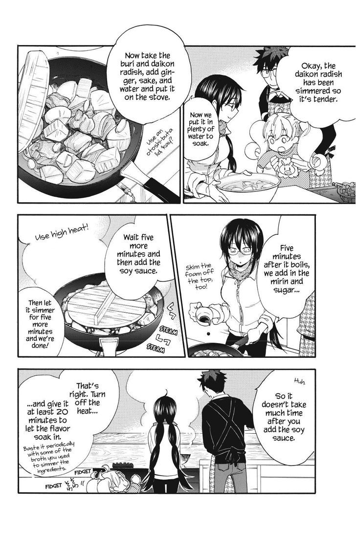 Amaama to Inazuma Chapter 22.2 page 18 - Chapter 22 v2 : It's Been a While, Buri Daikon
