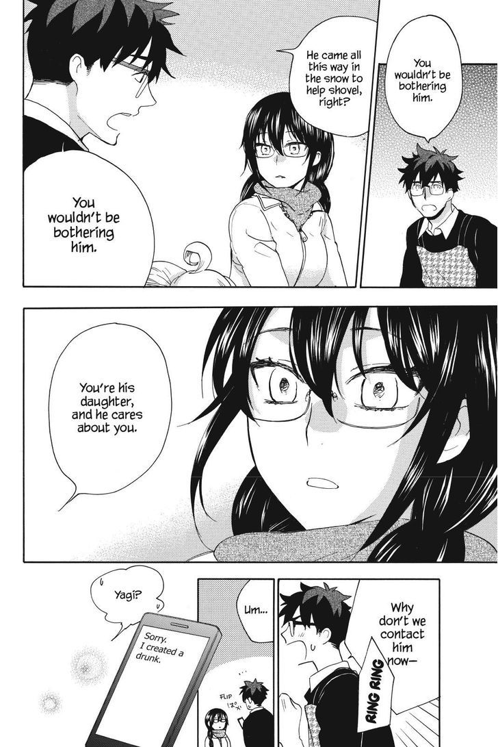 Amaama to Inazuma Chapter 22.2 page 28 - Chapter 22 v2 : It's Been a While, Buri Daikon