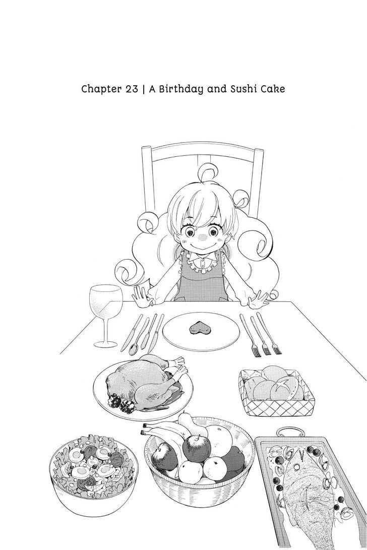 Amaama to Inazuma Chapter 23.2 page 2 - Chapter 23 v2 : A Birthday and Sushi Cake