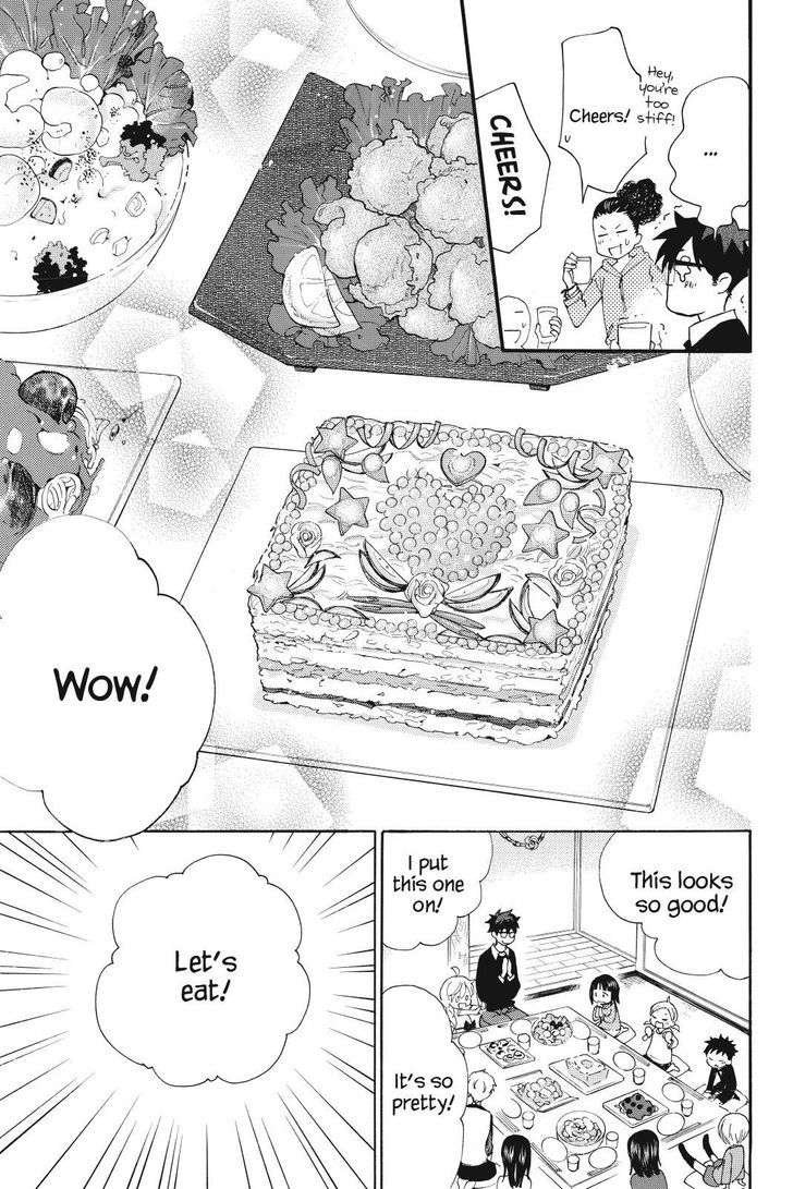 Amaama to Inazuma Chapter 23.2 page 27 - Chapter 23 v2 : A Birthday and Sushi Cake