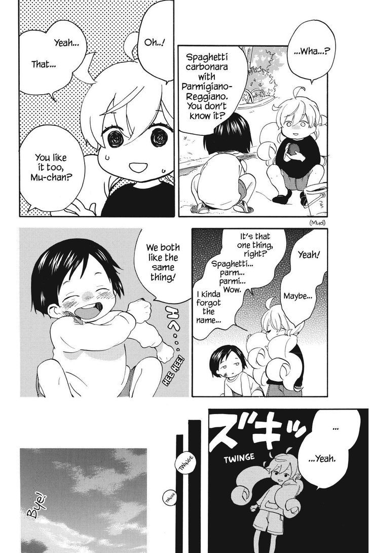 Amaama to Inazuma Chapter 24.2 page 10 - Chapter 24 v2 : Liars and Parme-whatsit and Carbonara Spaghetti