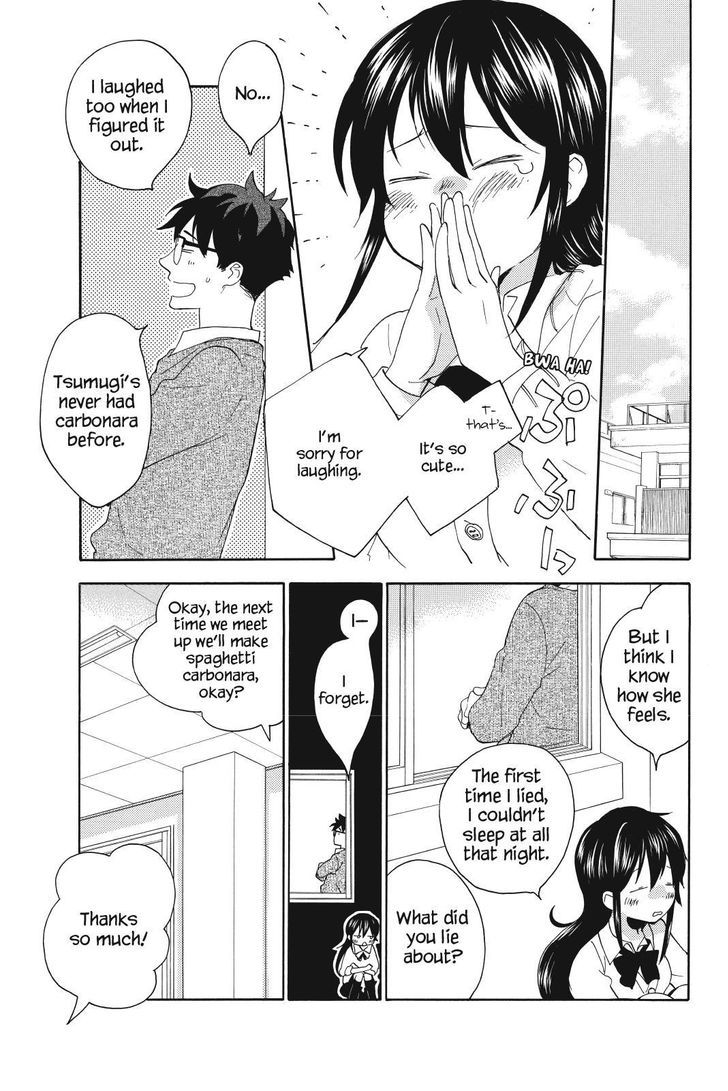 Amaama to Inazuma Chapter 24.2 page 15 - Chapter 24 v2 : Liars and Parme-whatsit and Carbonara Spaghetti