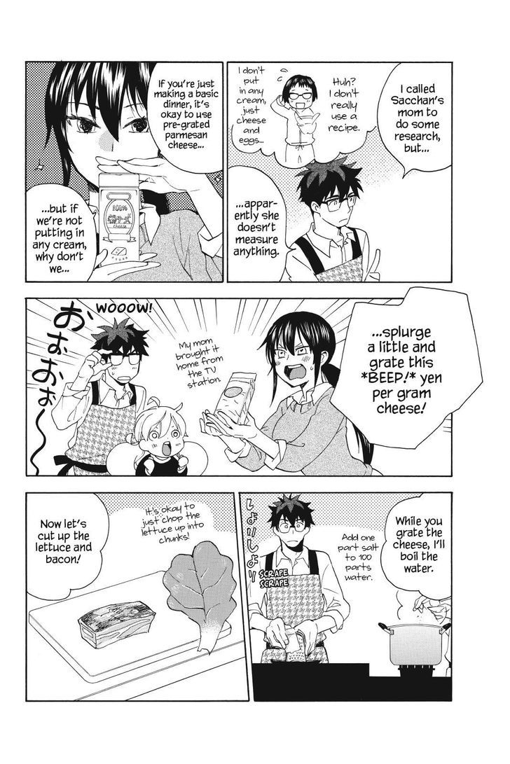 Amaama to Inazuma Chapter 24.2 page 20 - Chapter 24 v2 : Liars and Parme-whatsit and Carbonara Spaghetti