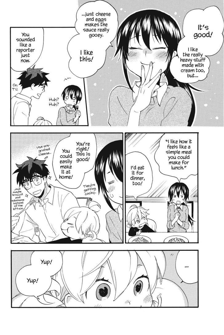 Amaama to Inazuma Chapter 24.2 page 28 - Chapter 24 v2 : Liars and Parme-whatsit and Carbonara Spaghetti