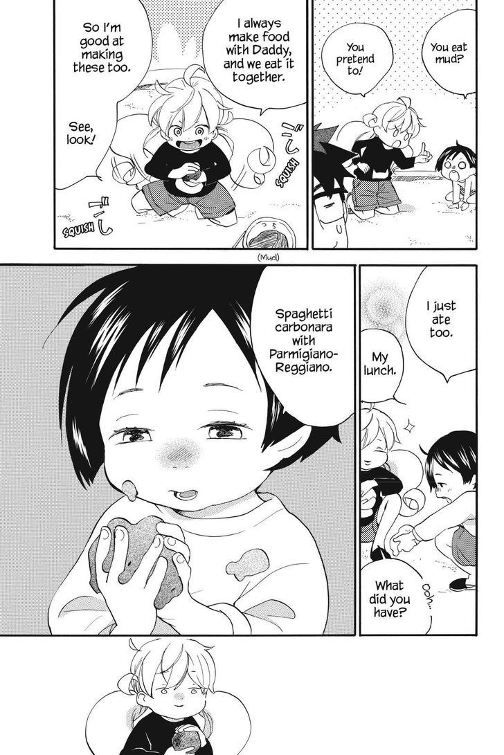 Amaama to Inazuma Chapter 24.2 page 9 - Chapter 24 v2 : Liars and Parme-whatsit and Carbonara Spaghetti