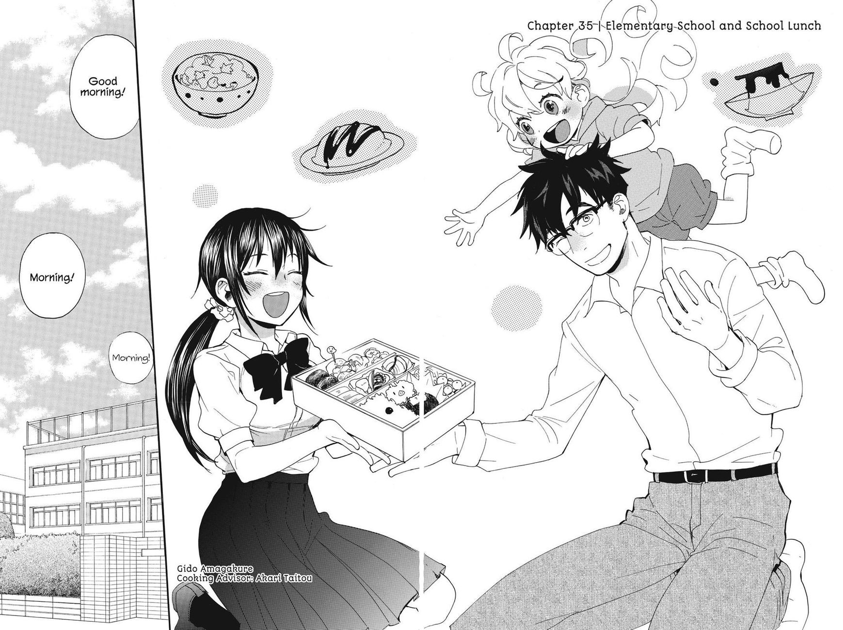 Amaama to Inazuma Chapter 35 page 2 - Chapter 35 : Elementary School and School Lunch