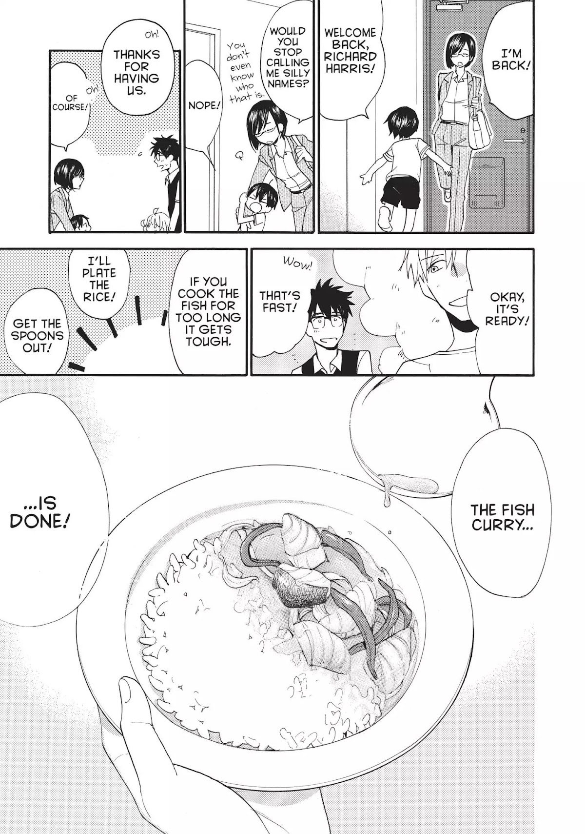 Amaama to Inazuma Chapter 44 page 25 - Chapter 44: It's Yummy! It's New! It's Fish Curry!