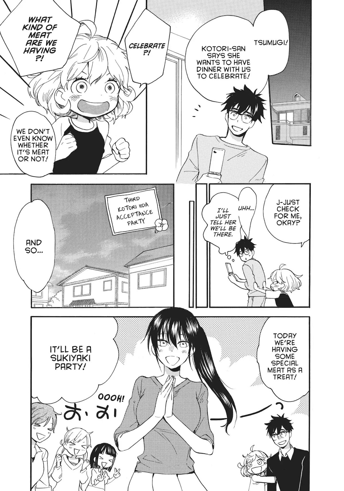 Amaama to Inazuma Chapter 47 page 25 - Chapter 47: Celebratory Sukiyaki