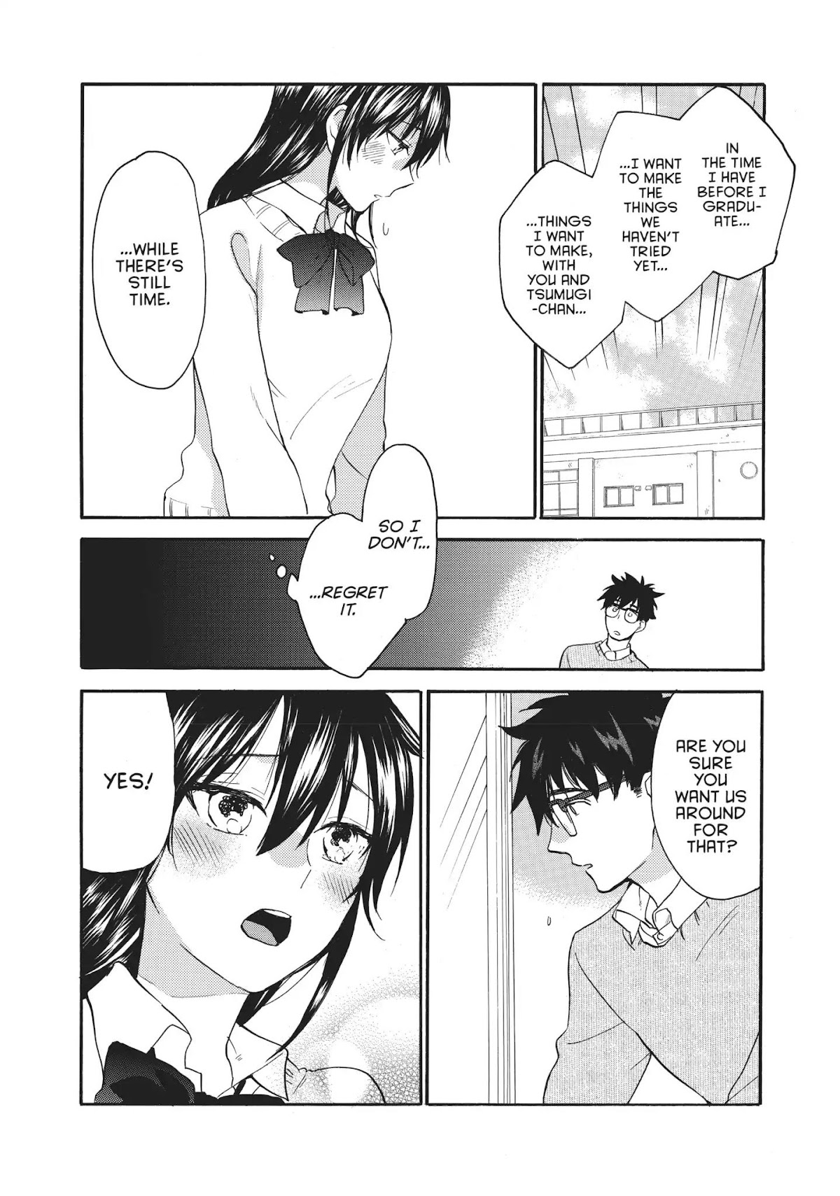 Amaama to Inazuma Chapter 48 page 14 - Chapter 48: Roe and Love and Get-Togethers
