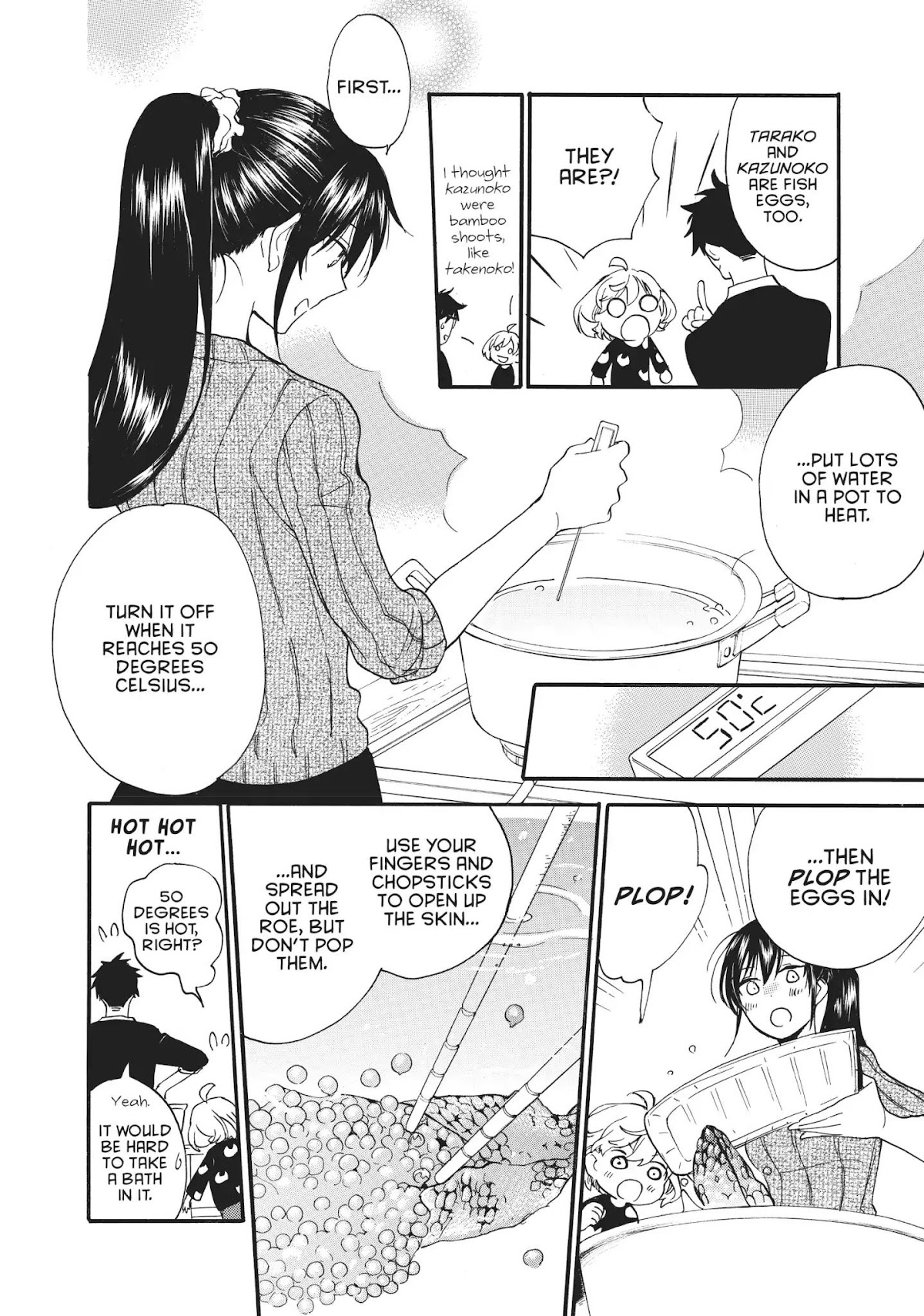 Amaama to Inazuma Chapter 48 page 20 - Chapter 48: Roe and Love and Get-Togethers
