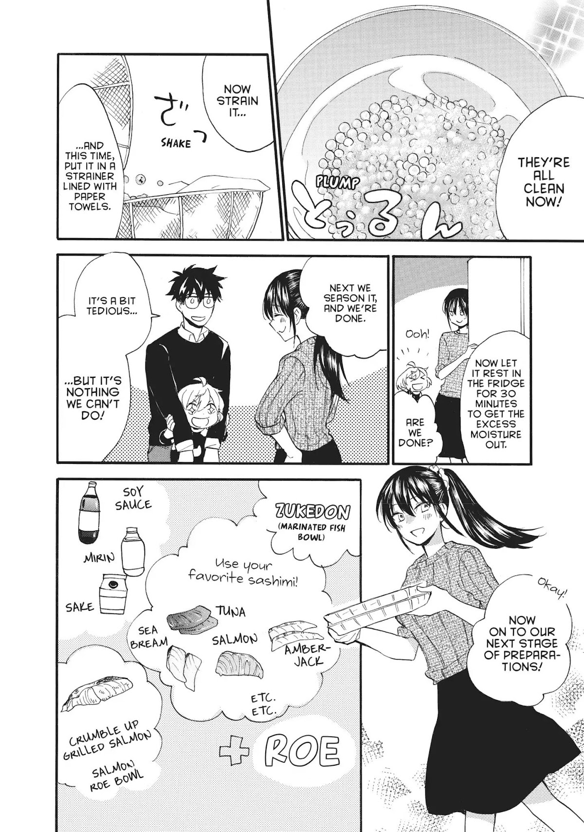 Amaama to Inazuma Chapter 48 page 22 - Chapter 48: Roe and Love and Get-Togethers