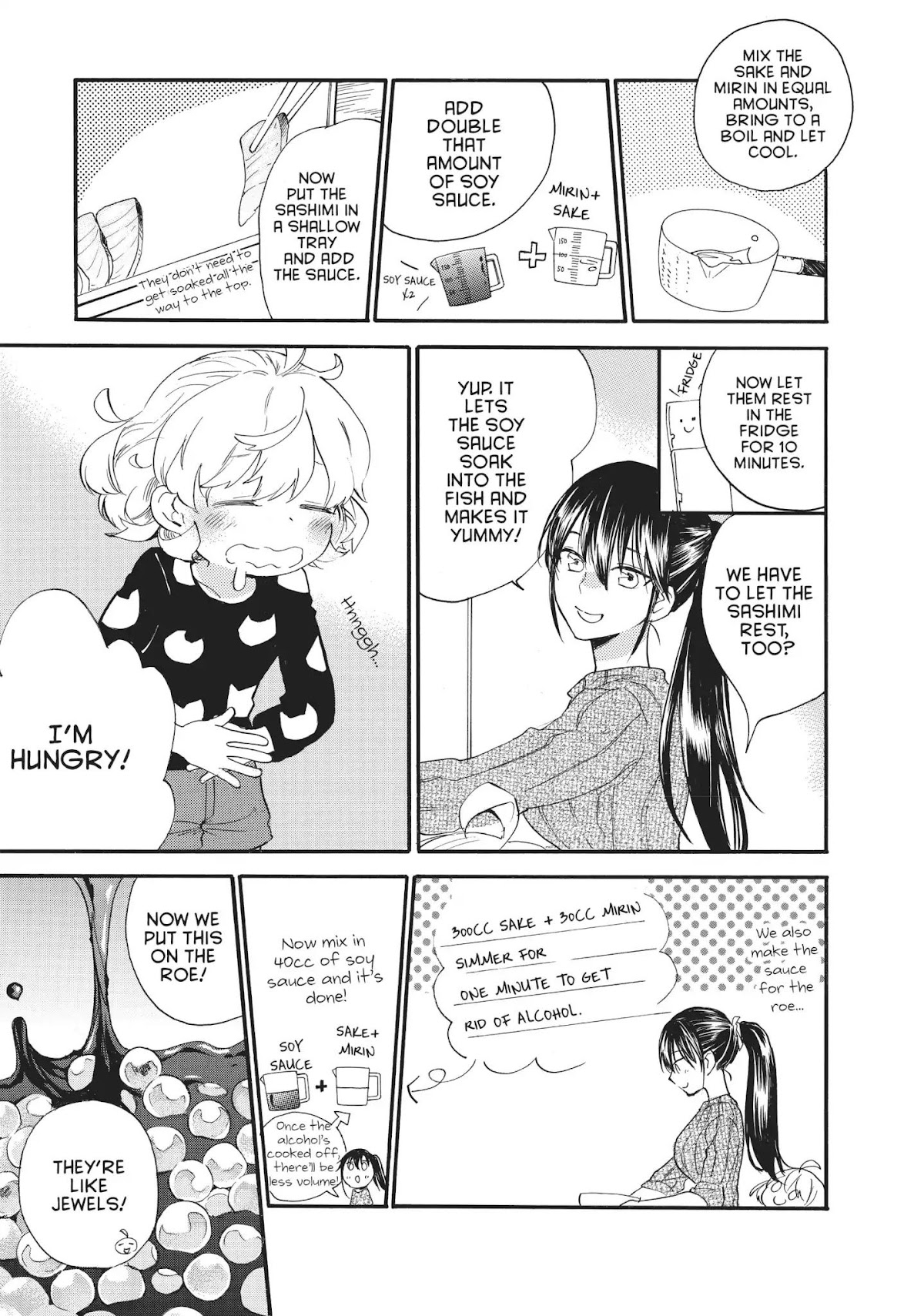 Amaama to Inazuma Chapter 48 page 23 - Chapter 48: Roe and Love and Get-Togethers