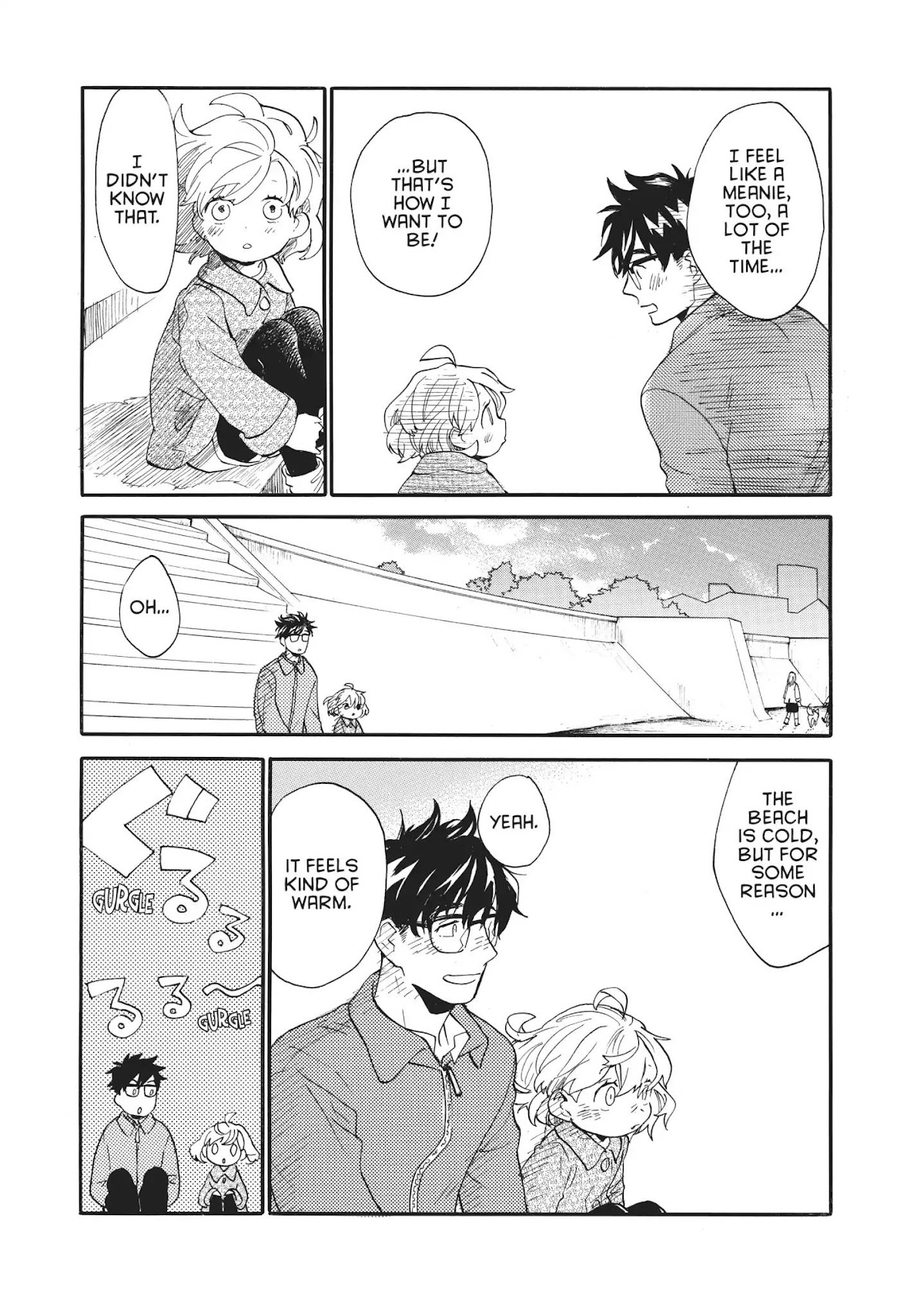 Amaama to Inazuma Chapter 49 page 19 - Chapter 49: Sunset at the Beach and Piping Hot Oden