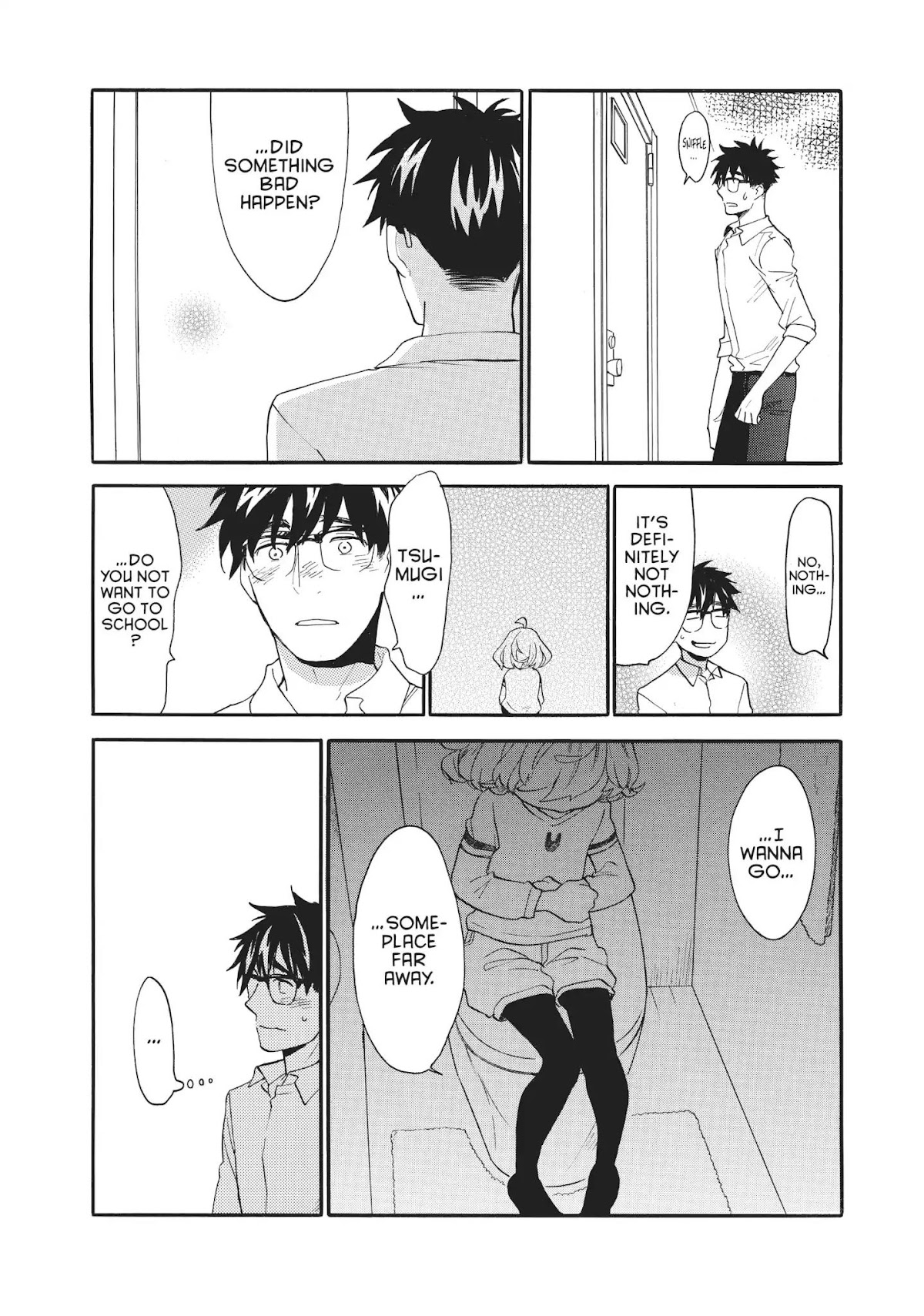 Amaama to Inazuma Chapter 49 page 8 - Chapter 49: Sunset at the Beach and Piping Hot Oden