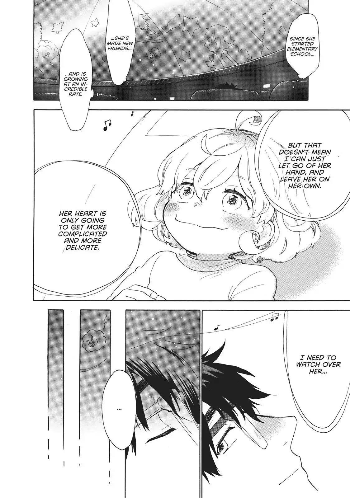Amaama to Inazuma Chapter 50 page 12 - Chapter 50: Make-Peach Rice Omelettes