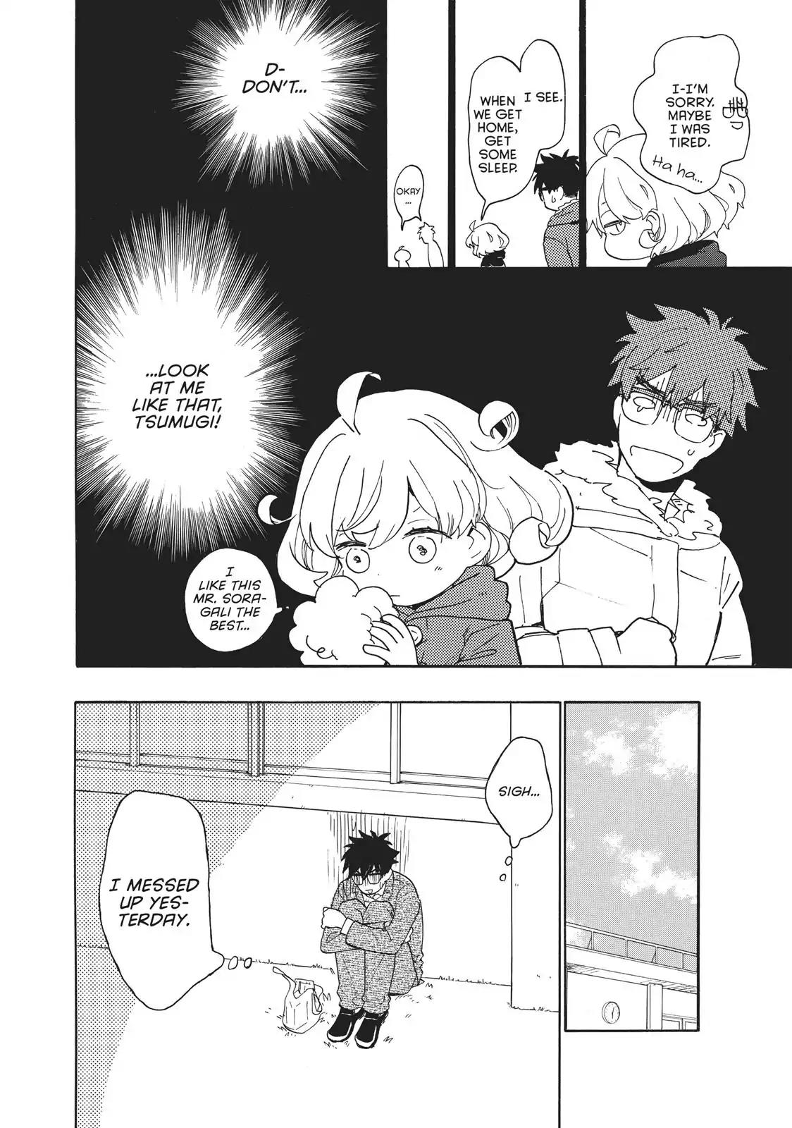 Amaama to Inazuma Chapter 50 page 14 - Chapter 50: Make-Peach Rice Omelettes