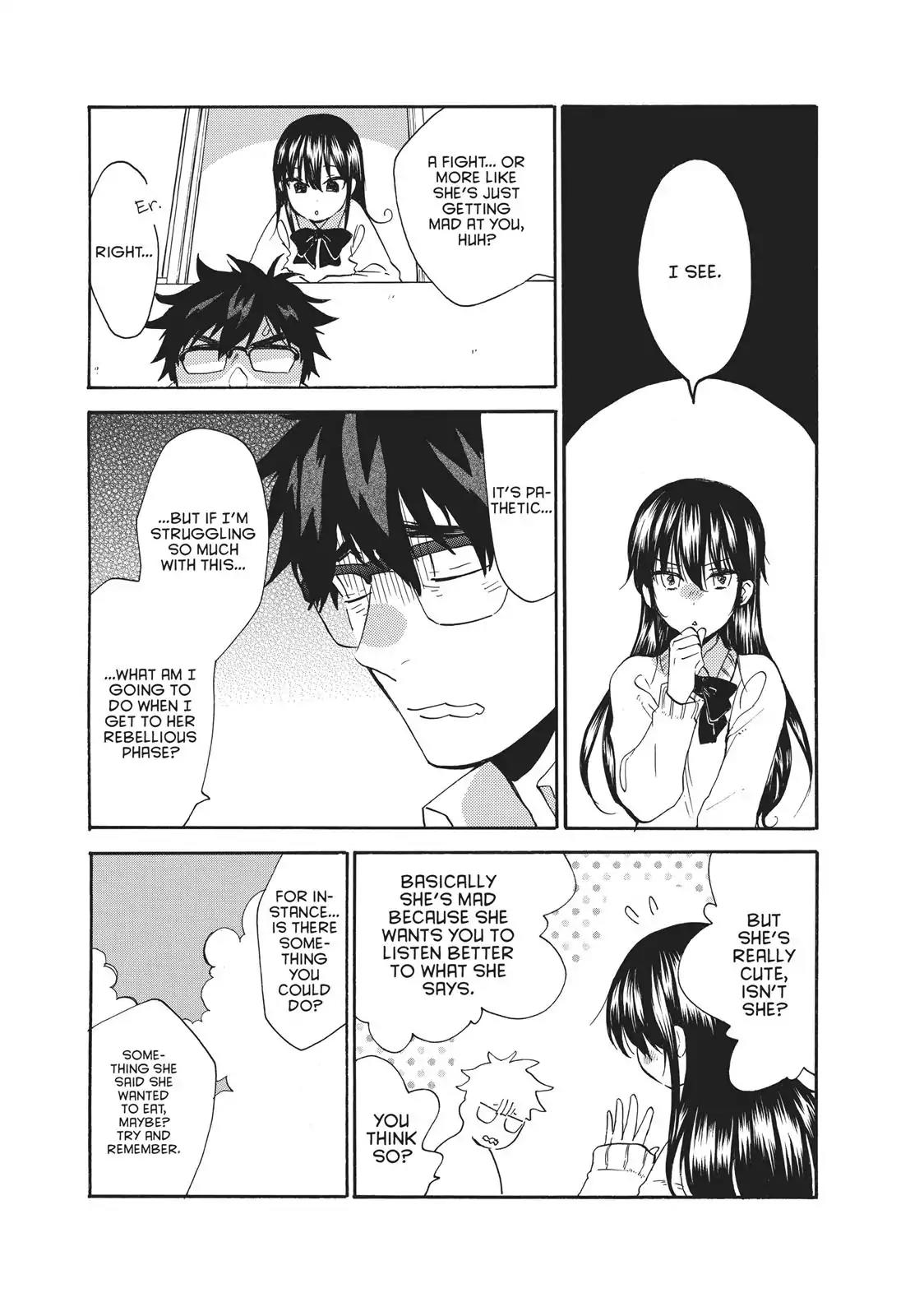 Amaama to Inazuma Chapter 50 page 16 - Chapter 50: Make-Peach Rice Omelettes