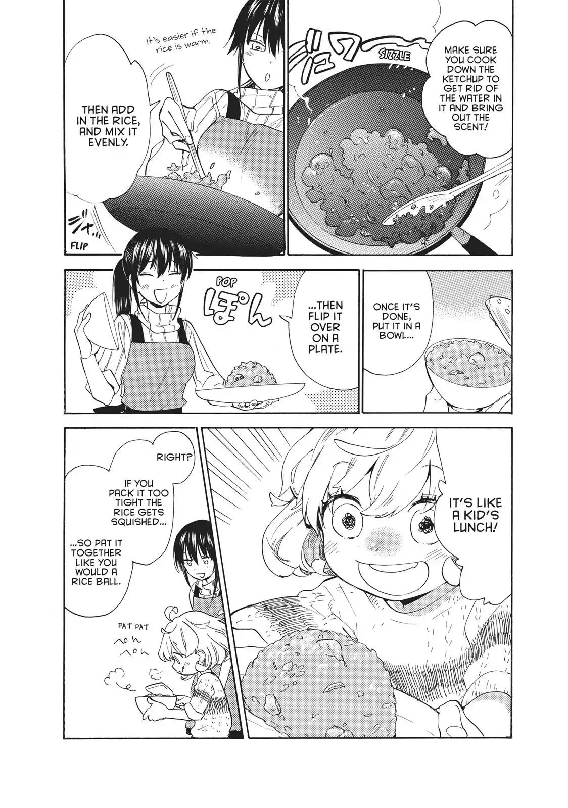 Amaama to Inazuma Chapter 50 page 25 - Chapter 50: Make-Peach Rice Omelettes