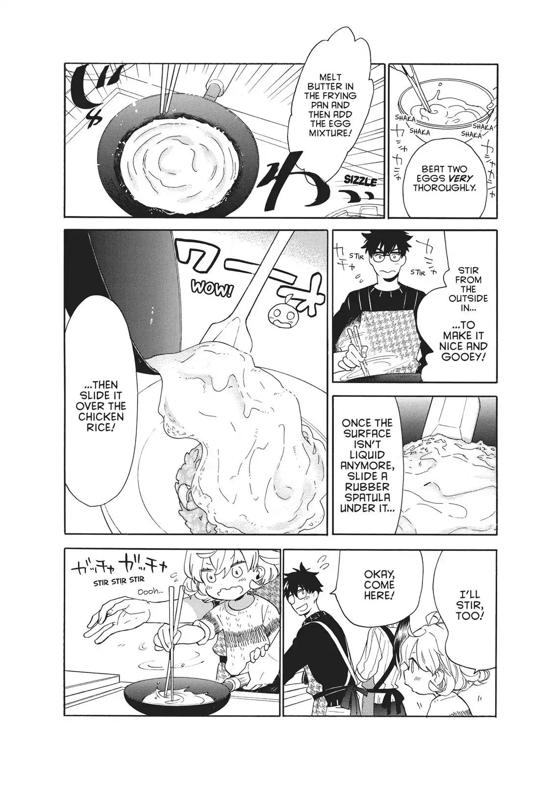 Amaama to Inazuma Chapter 50 page 27 - Chapter 50: Make-Peach Rice Omelettes