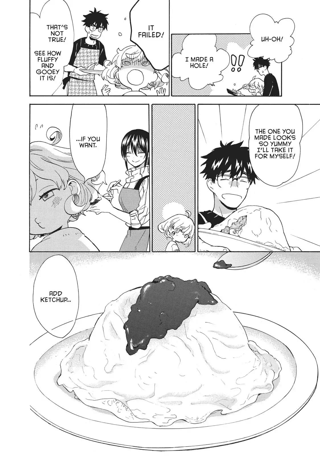 Amaama to Inazuma Chapter 50 page 28 - Chapter 50: Make-Peach Rice Omelettes