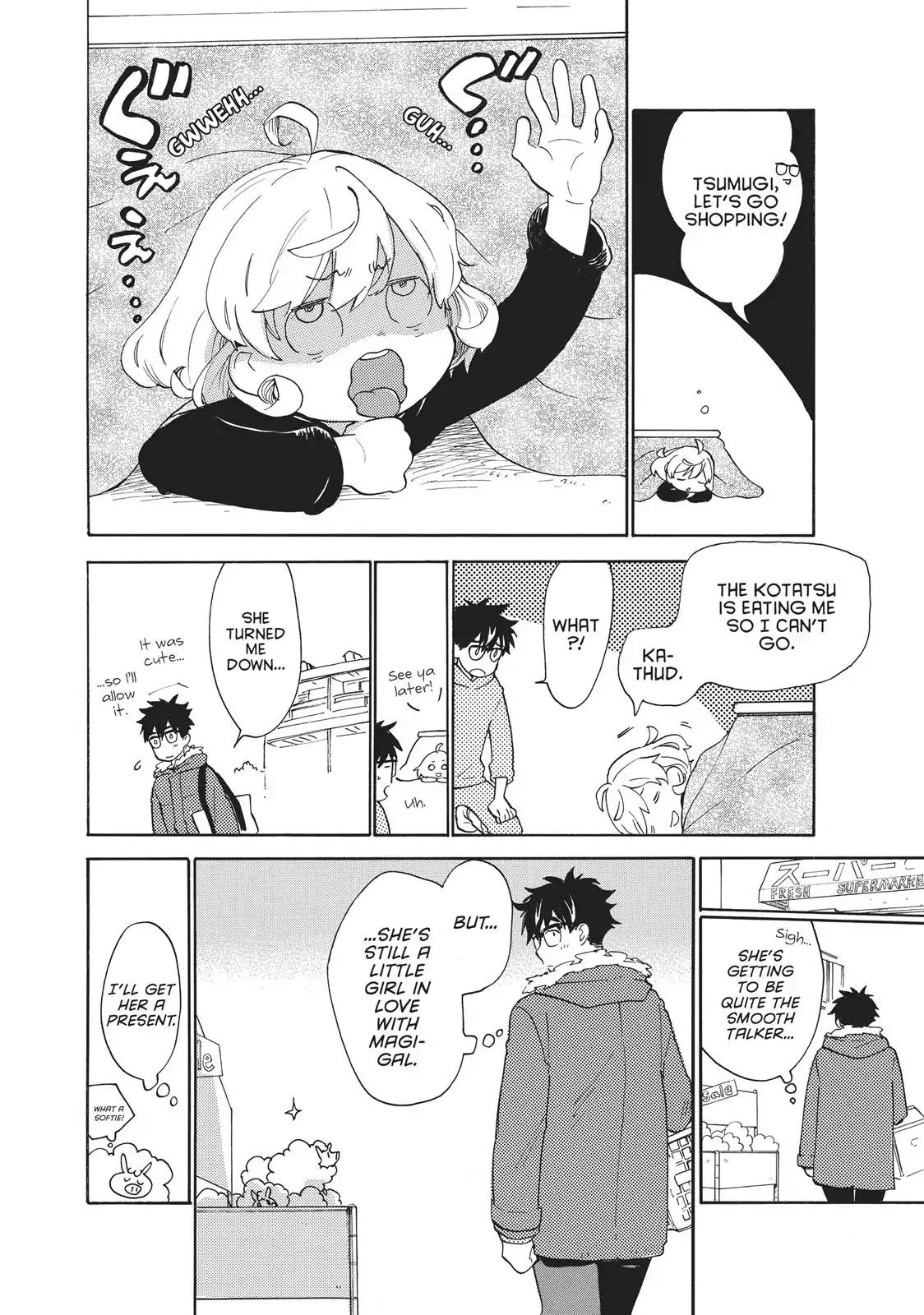 Amaama to Inazuma Chapter 50 page 4 - Chapter 50: Make-Peach Rice Omelettes