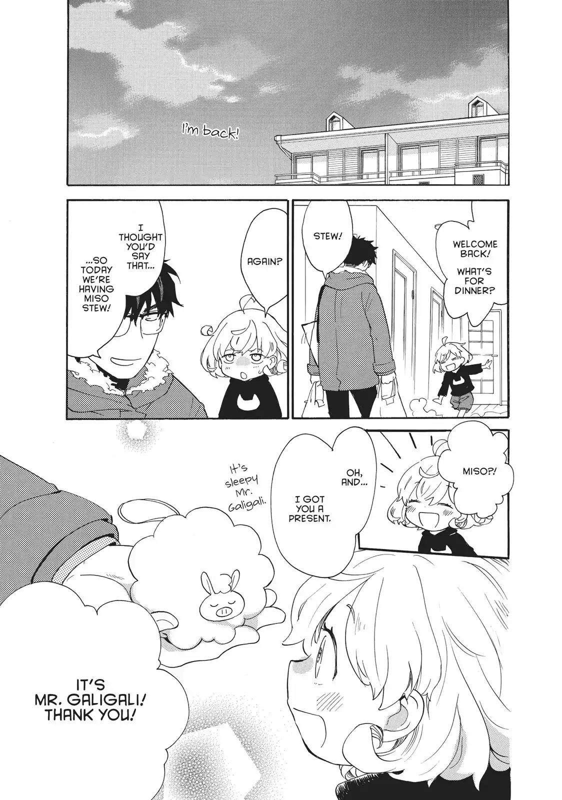 Amaama to Inazuma Chapter 50 page 5 - Chapter 50: Make-Peach Rice Omelettes