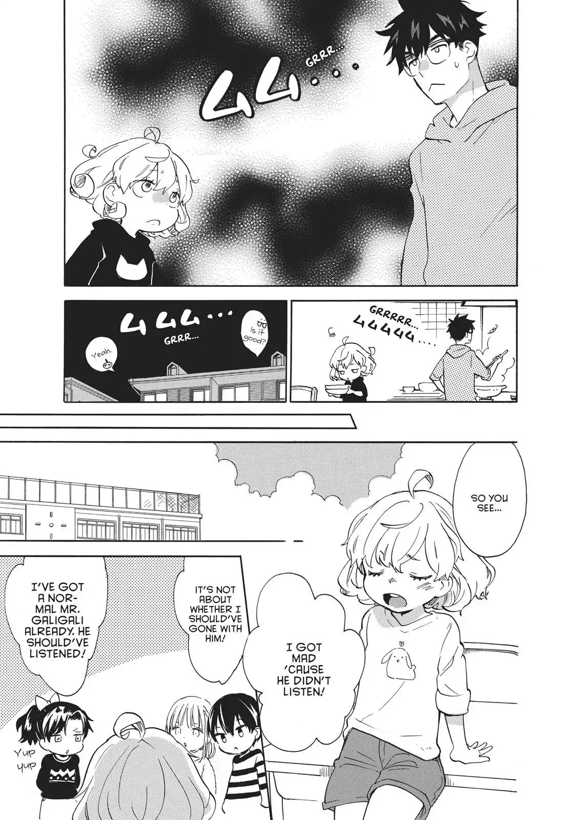 Amaama to Inazuma Chapter 50 page 7 - Chapter 50: Make-Peach Rice Omelettes