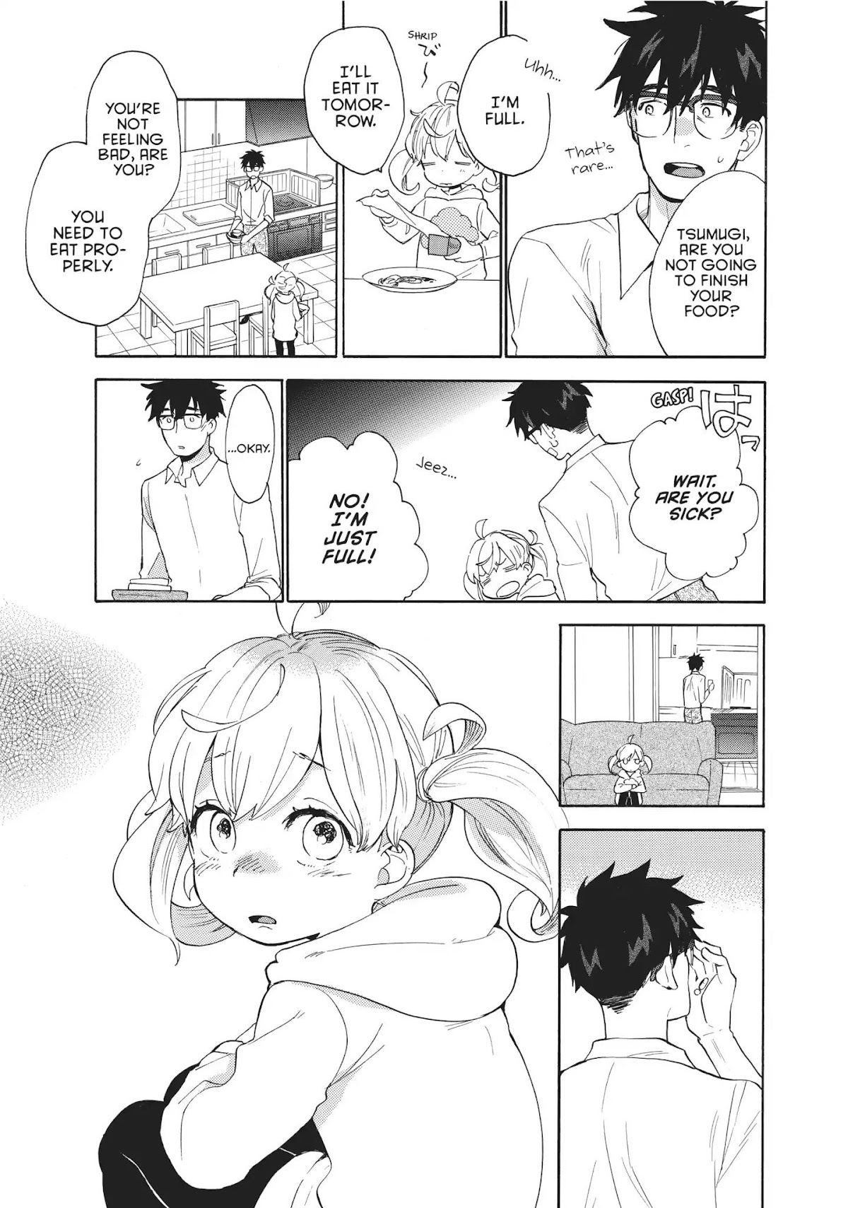 Amaama to Inazuma Chapter 55 page 10 - Chapter 55: Cheer up! Golden Fried Rice