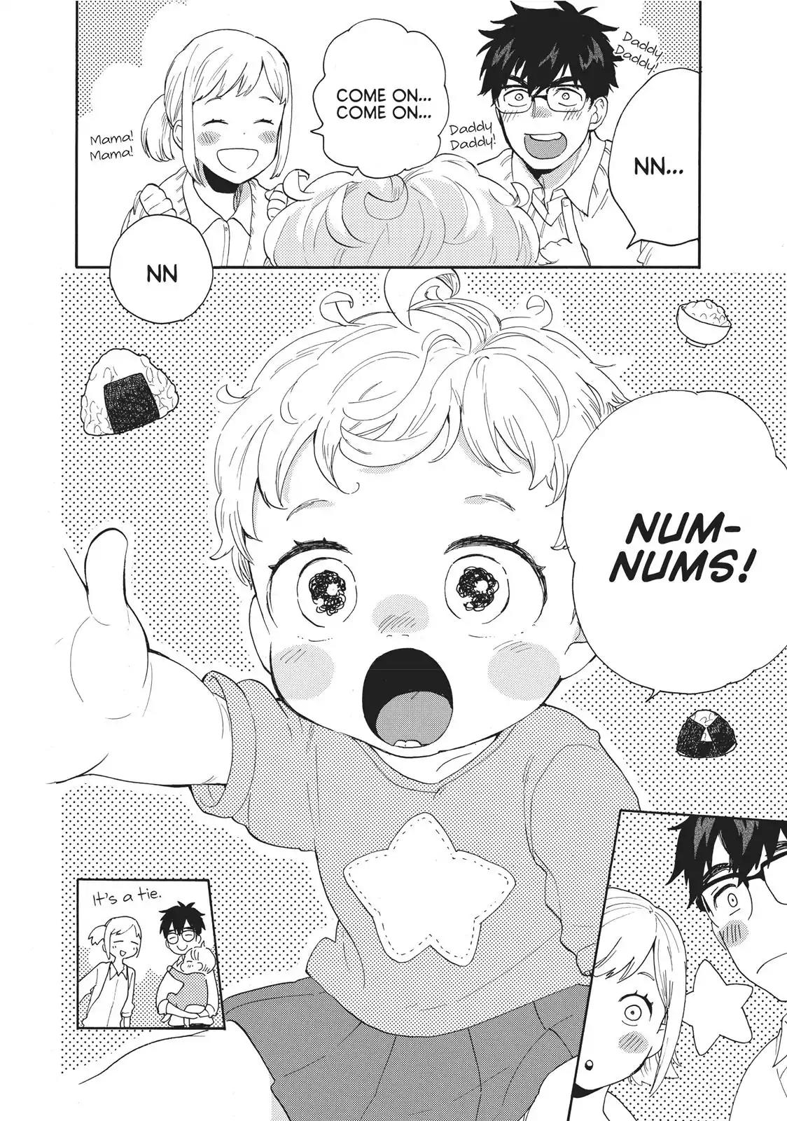 Amaama to Inazuma Chapter 56.5 page 25 - Vol.11 Chapter Extra: Mommy and Daddy and Nice to Meet You