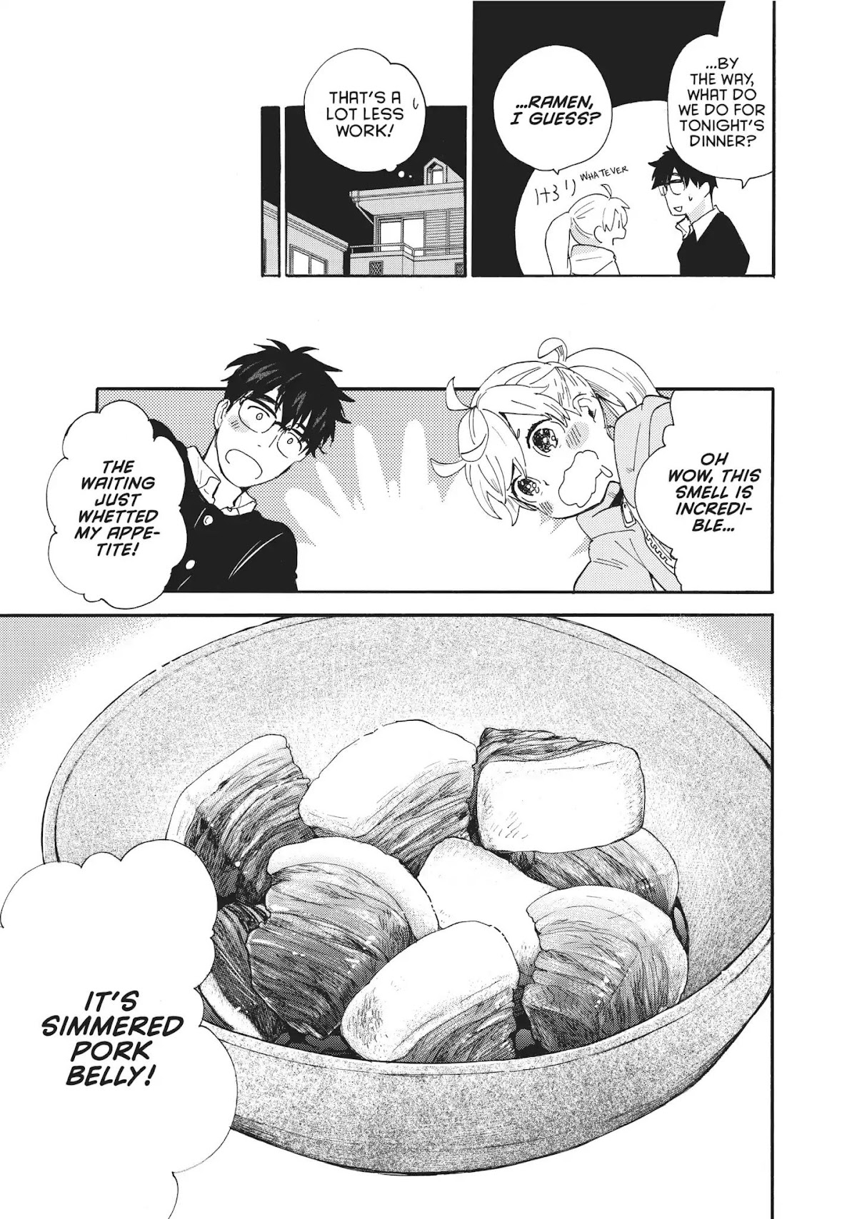 Amaama to Inazuma Chapter 56.8 page 22 - Vol.11 Chapter Extra: Braised Pork Belly And a Rebellious Phase