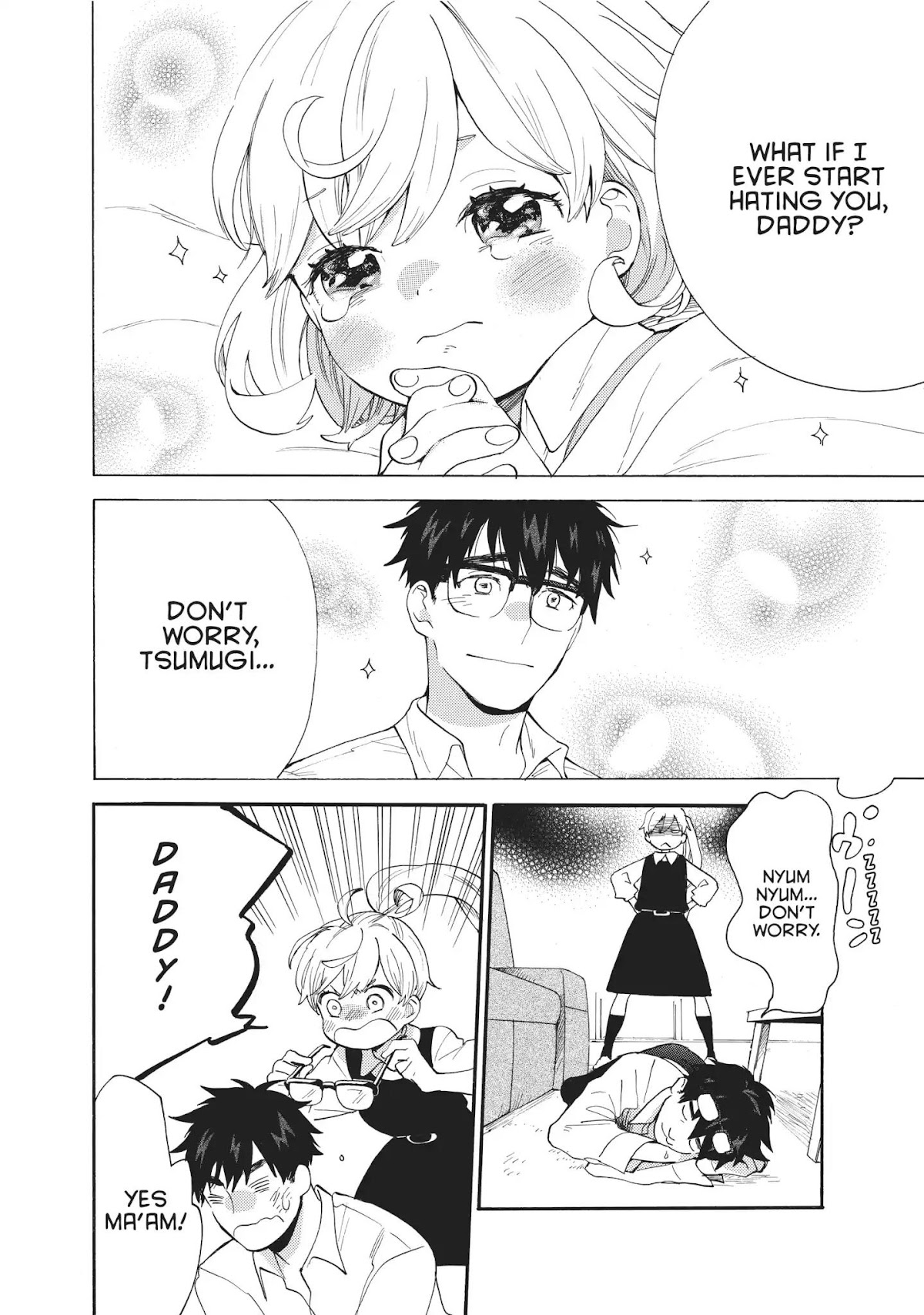 Amaama to Inazuma Chapter 56.8 page 3 - Vol.11 Chapter Extra: Braised Pork Belly And a Rebellious Phase