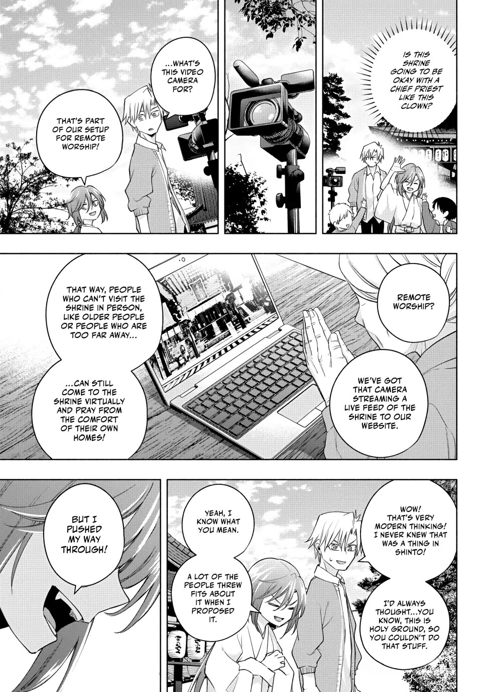 Amagami-san Chi no Enmusubi Chapter 113 page 9 - Chapter 113: The Other Guardian Dog of the Shrine