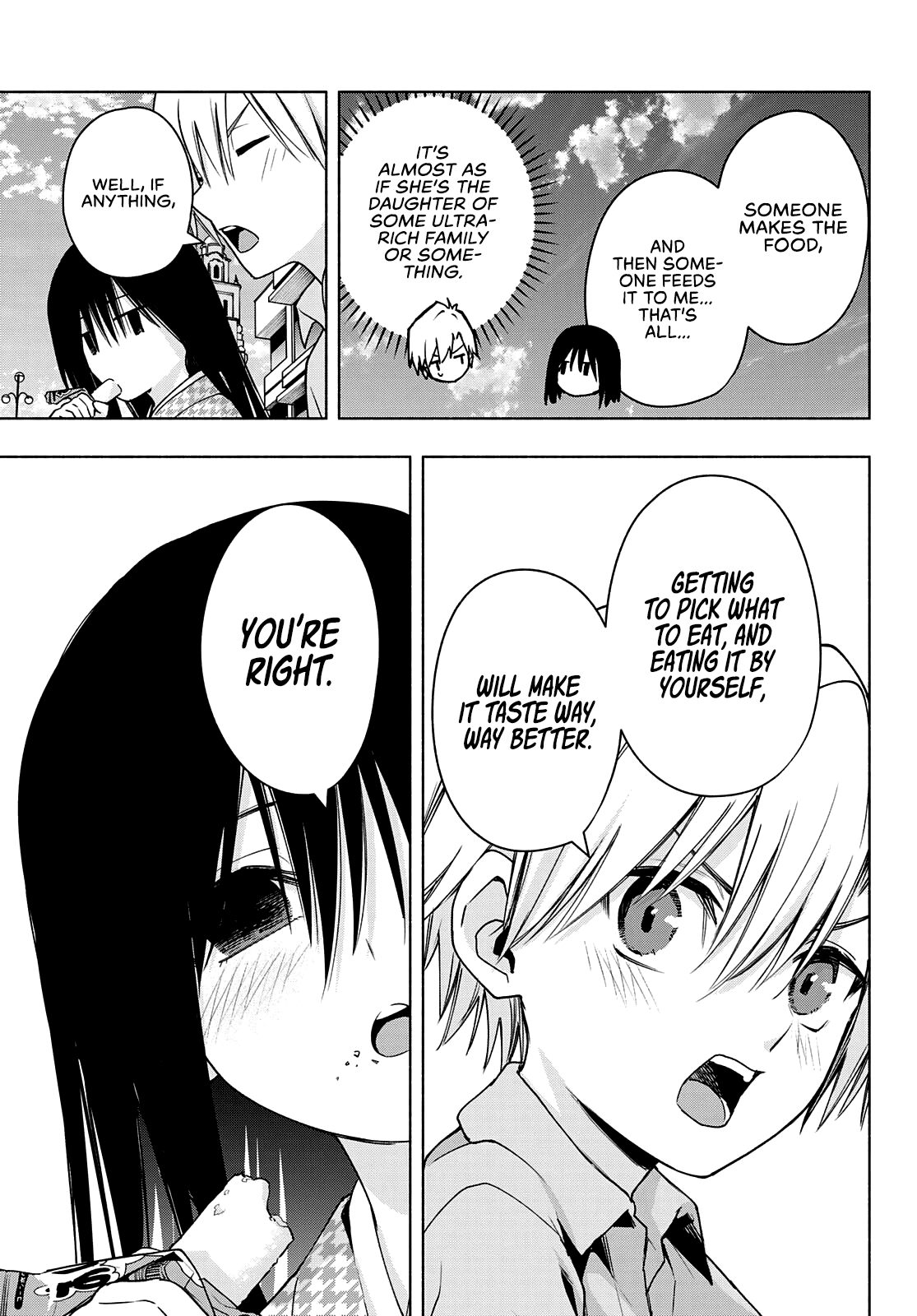Amagami-san Chi no Enmusubi Chapter 38 page 10 - Chapter 38: The true colors of the night, Inception