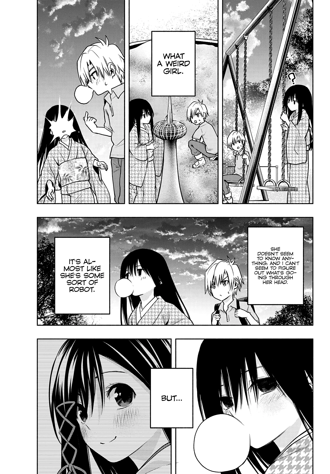 Amagami-san Chi no Enmusubi Chapter 38 page 12 - Chapter 38: The true colors of the night, Inception