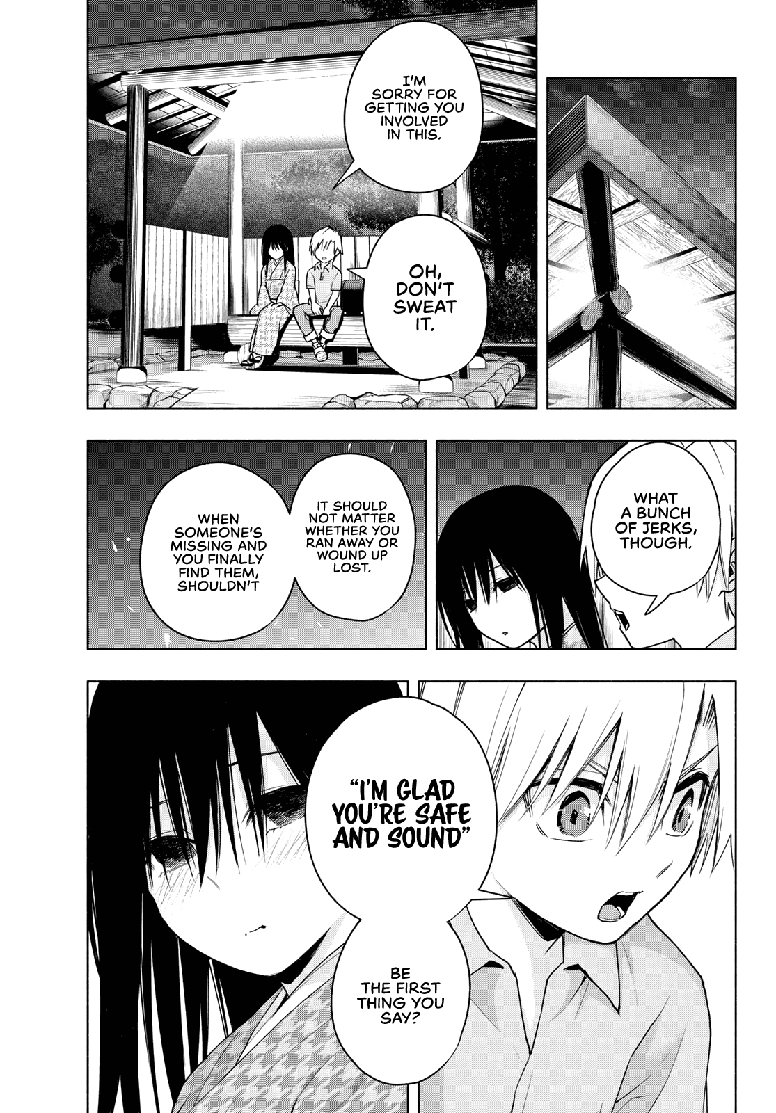 Amagami-san Chi no Enmusubi Chapter 39 page 4 - Chapter 39: The true colors of the night, Fate