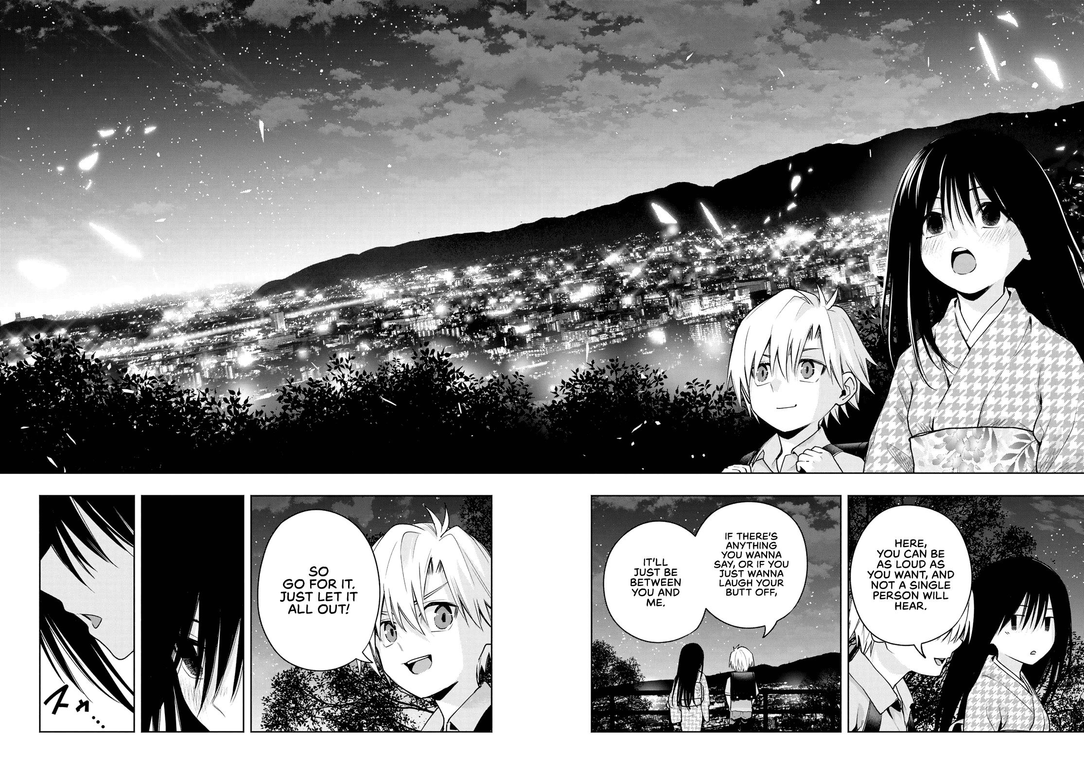 Amagami-san Chi no Enmusubi Chapter 39 page 9 - Chapter 39: The true colors of the night, Fate