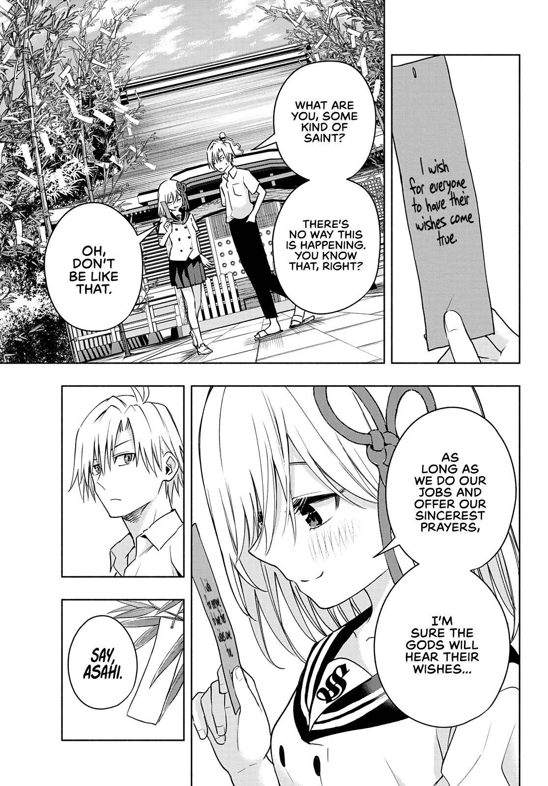 Amagami-san Chi no Enmusubi Chapter 44 page 14 - Chapter 44: The balance of wishes, Rewind