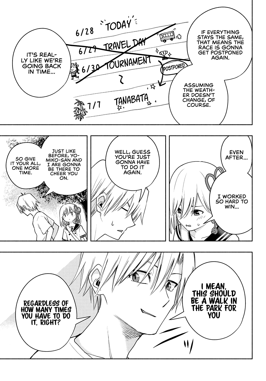 Amagami-san Chi no Enmusubi Chapter 44 page 6 - Chapter 44: The balance of wishes, Rewind