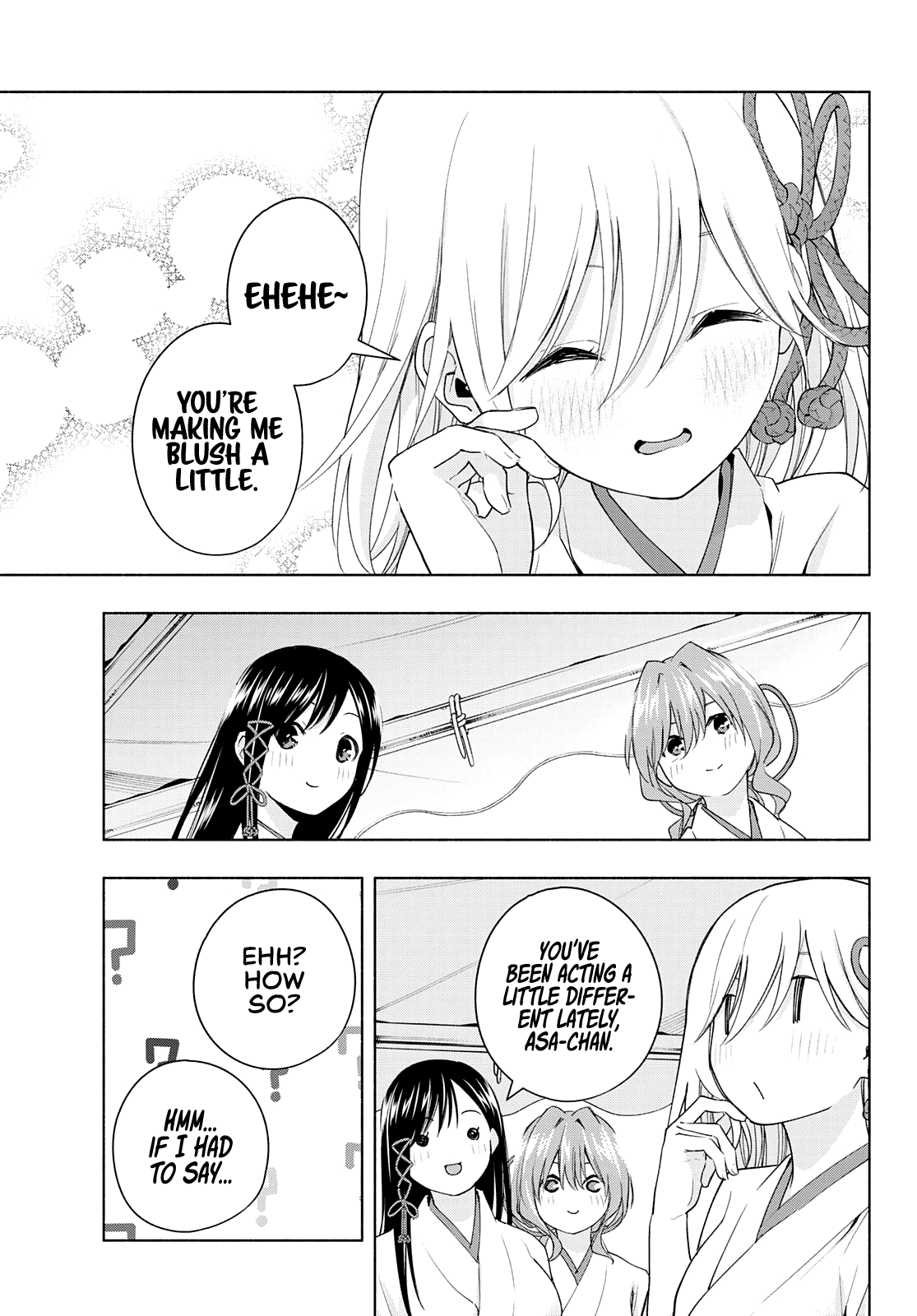 Amagami-san Chi no Enmusubi Chapter 48 page 12 - Chapter 48: The balance of wishes, Windup