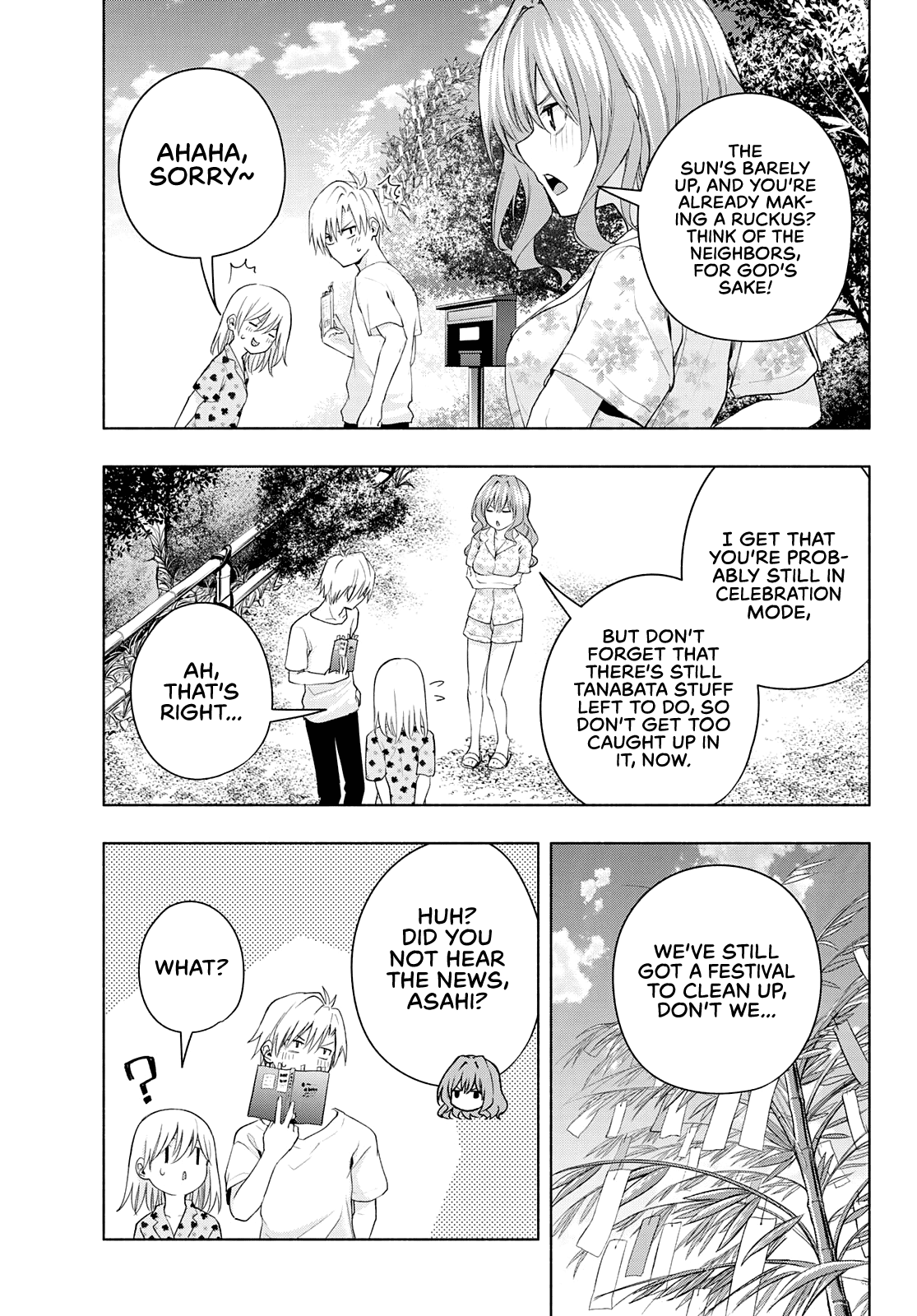 Amagami-san Chi no Enmusubi Chapter 48 page 6 - Chapter 48: The balance of wishes, Windup