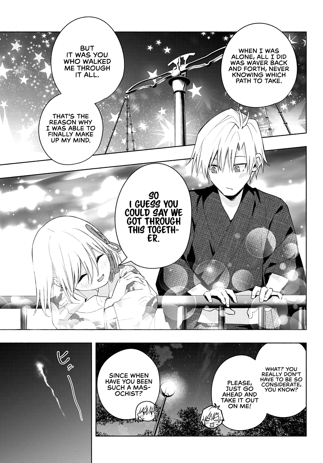Amagami-san Chi no Enmusubi Chapter 49 page 15 - Chapter 49: The balance of wishes, Conveyance