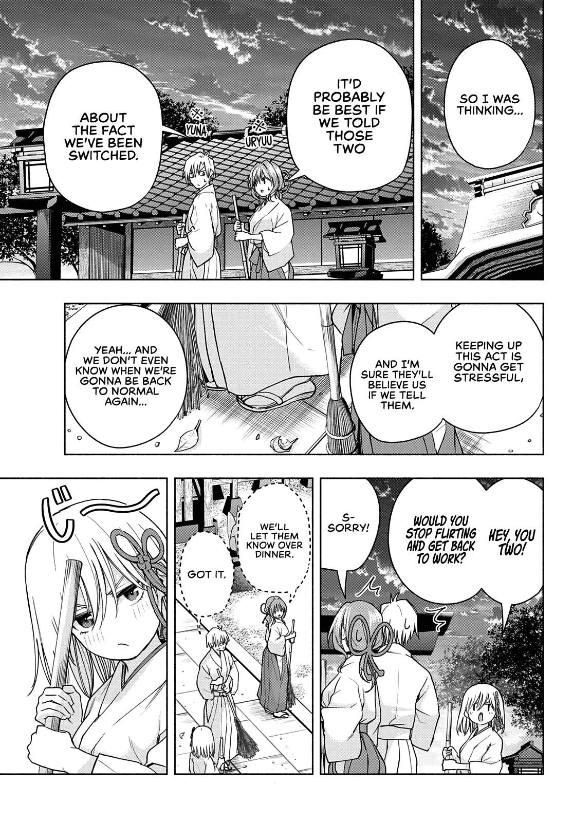 Amagami-san Chi no Enmusubi Chapter 58 page 12 - Chapter 58: A damsel’s hide and seek, Troubles