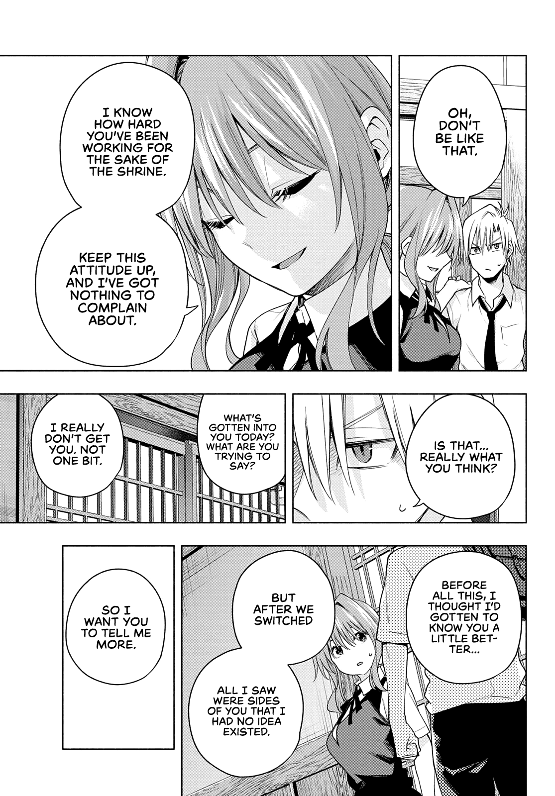 Amagami-san Chi no Enmusubi Chapter 60 page 14 - Chapter 60: A damsel’s hide and seek, Enigma