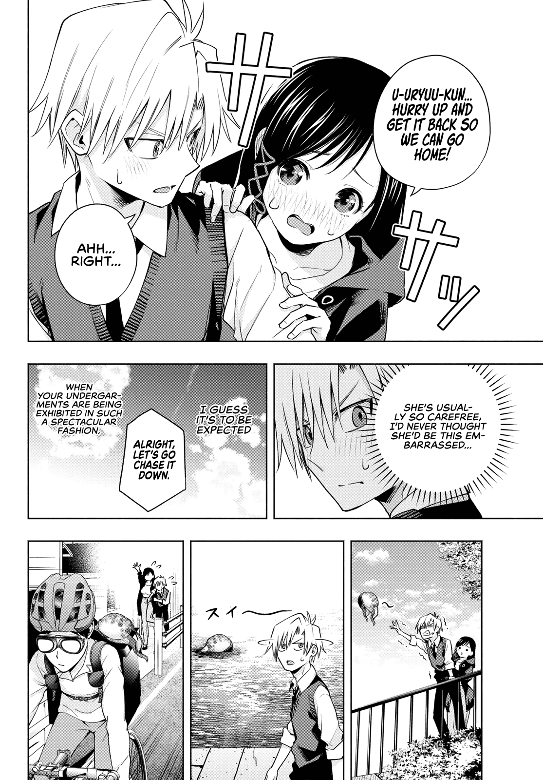 Amagami-san Chi no Enmusubi Chapter 85 page 9 - Chapter 85: The flying brassiere