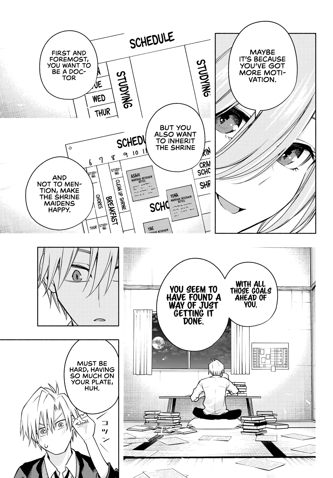 Amagami-san Chi no Enmusubi Chapter 89 page 16 - Chapter 89: A sympathetic midday