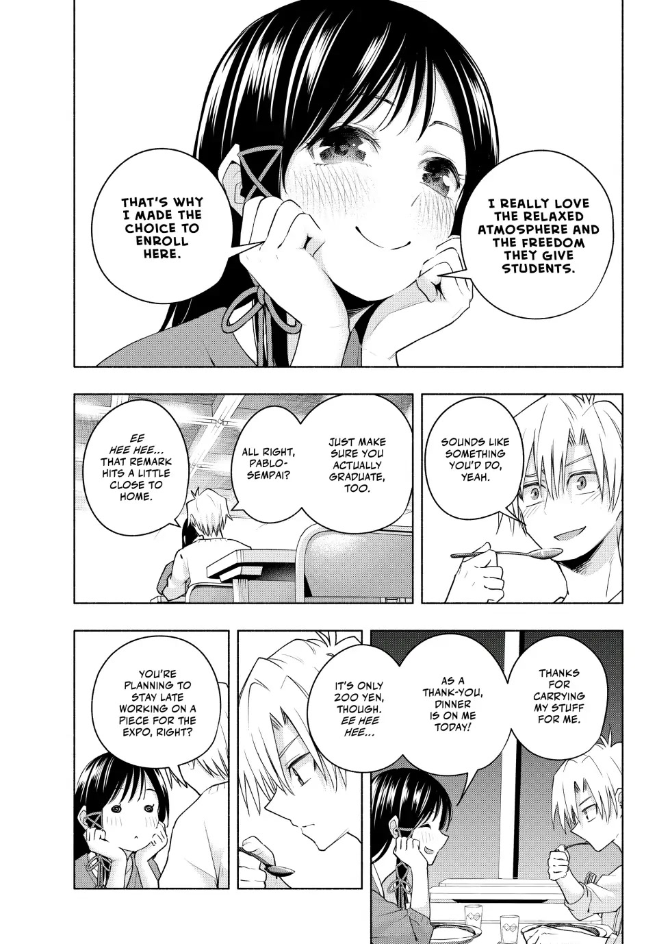 Amagami-san Chi no Enmusubi Chapter 92 page 9 - Chapter 92: Night's Course