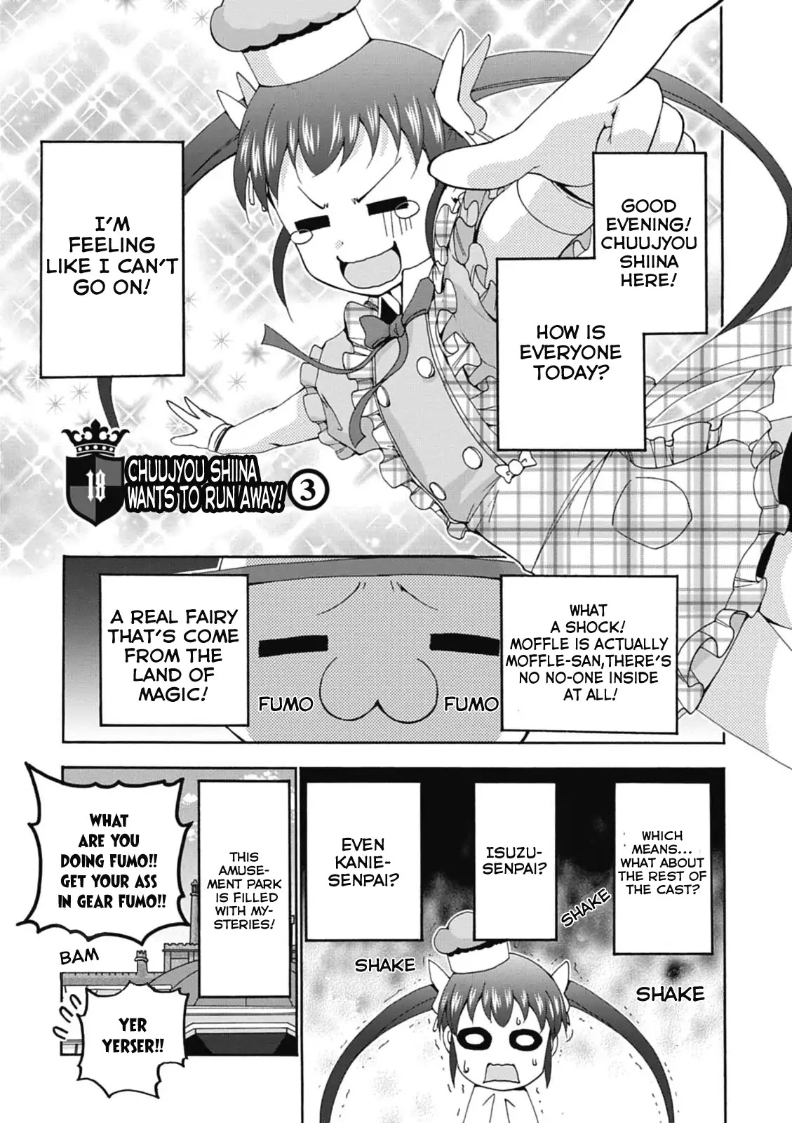 Amagi Brilliant Park Chapter 18 page 2 - Chapter 18: Shiina Chuujyou Wants to Run Away! (3)